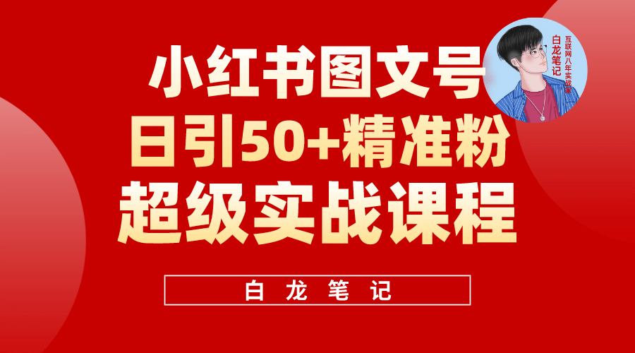 小红书图文号日引50+精准流量，超级实战的小红书引流课，非常适合新手-烽云网