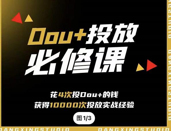 代同学DOU+投放训练营,用付费流量撬动大额自然流量,过得超额变现转化-烽云网