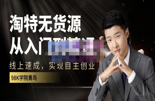 98k学院的淘特无货源线上速成课,从入门到精通,让你最小投入,最高回报-烽云网
