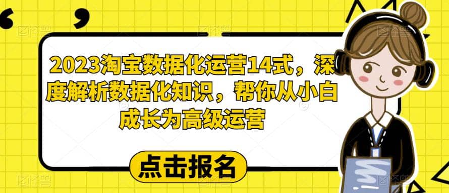 2023淘宝数据化-运营 14式，深度解析数据化知识，帮你从小白成长为高级运营-烽云网
