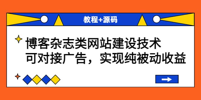 博客杂志类网站建设技术,可对接广告,实现纯被动收益(教程+源码)-烽云网
