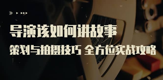 导演该如何讲故事:策划与拍摄技巧 全方位实战攻略(8节课 原价799)-烽云网