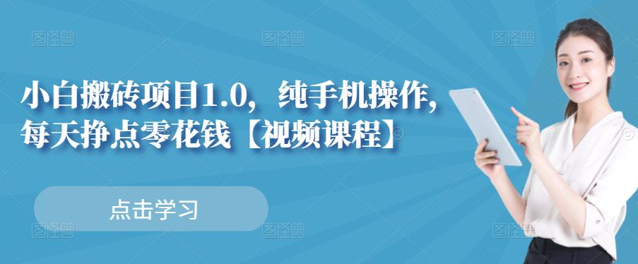 小白搬砖项目1.0，纯手机操作，每天兼职挣点零花钱-烽云网