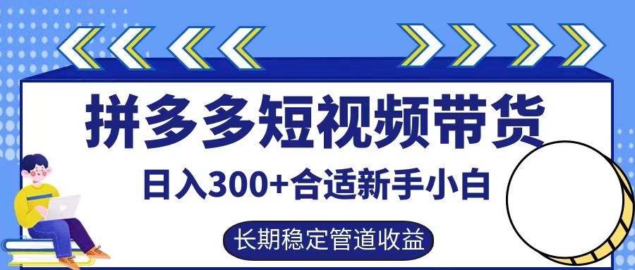 拼多多短视频带货日入300+实操落地流程-烽云网