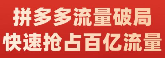 阿杰·拼多多流量破局:如何打黑标,爆款的思路,拼多多流量框架,快速抢占百亿流量-烽云网