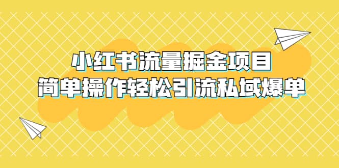 外面收费398小红书流量掘金项目，简单操作轻松引流私域爆单-烽云网