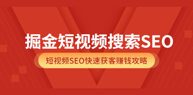 掘金短视频搜索SEO,短视频SEO快速获客赚钱攻略(价值980)-烽云网