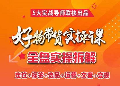 抖音好物带货实操课，全盘拆解抖音好物带货号全套流程打法-烽云网
