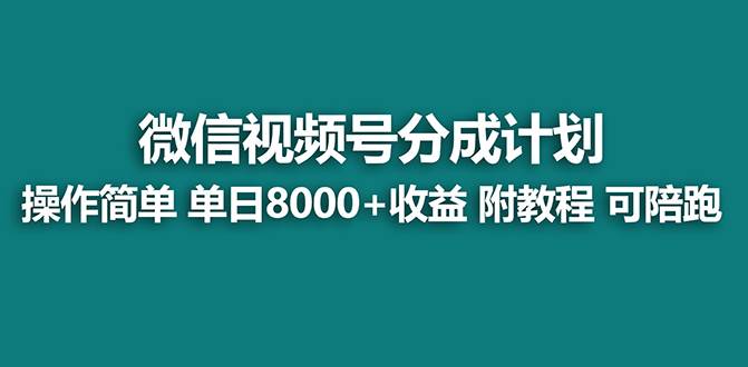 【蓝海项目】视频号分成计划最新玩法，单天收益8000+，附玩法教程，24年…-烽云网