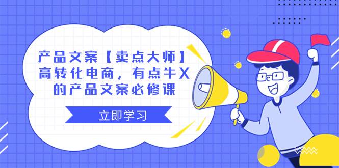 产品文案【卖点大师】高转化电商,有点牛X的 产品文案必修课-烽云网