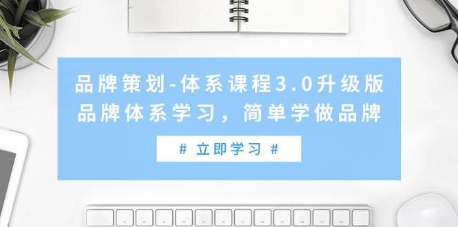 品牌策划-体系课程3.0升级版,品牌体系学习,简单学做品牌(高清无水印)-烽云网