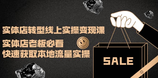 实体店转型线上实操变现课:实体店老板必看,快速获取本地流量实操-烽云网
