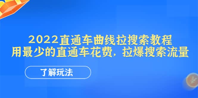 2022直通车曲线拉搜索教程：用最少的直通车花费，拉爆搜索流量-烽云网