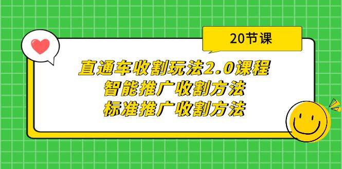 直通车收割玩法2.0课程：智能推广收割方法+标准推广收割方法（20节课）-烽云网