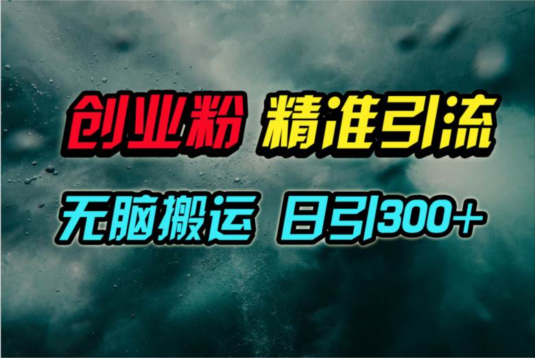 视频号纯搬运日引300+创业粉教程！-烽云网