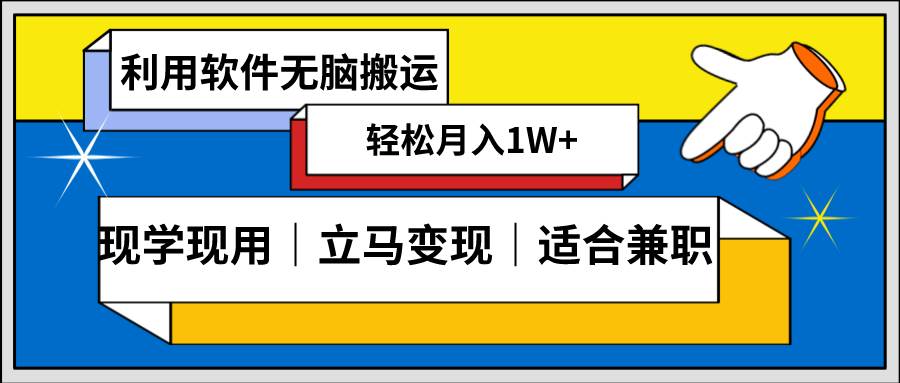 低密度新赛道 视频无脑搬 一天1000+几分钟一条原创视频 零成本零门槛超简单-烽云网