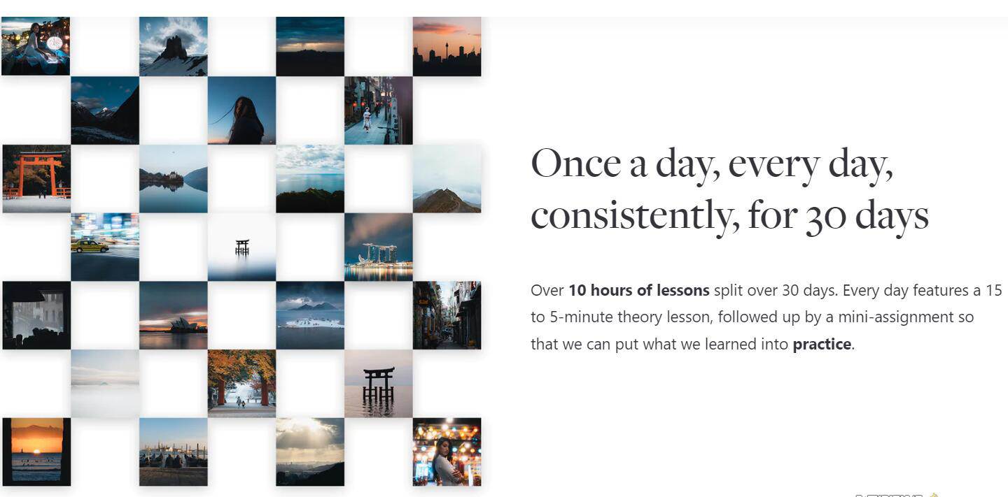 网红摄影师Pat Kay – 30天摄影基础知识加速器教程-30节课-中英字幕-烽云网