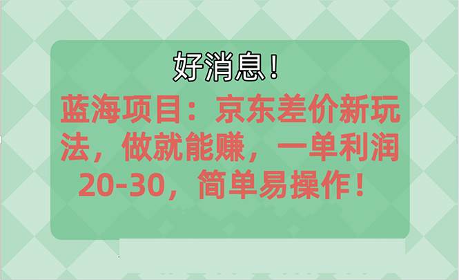 越早知道越能赚到钱的蓝海项目：京东大平台操作，一单利润20-30，简单…-烽云网