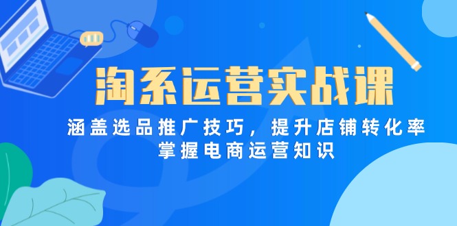 淘系运营实战课，涵盖选品推广技巧，提升店铺转化率，掌握电商运营知识-烽云网