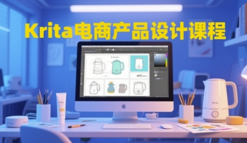 Krita电商产品设计课程,掌握从工具使用到创意落地的全链路设计能力-烽云网