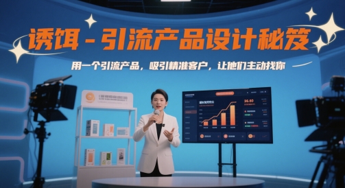 诱饵-引流产品设计秘笈,用一个引流产品,吸引精准客户,让他们主动找你-烽云网