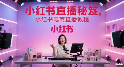 小红书直播秘笈,小红书电商直播教程-烽云网
