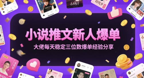 小说推文新人爆单大佬每天稳定三位数爆单经验分享-烽云网