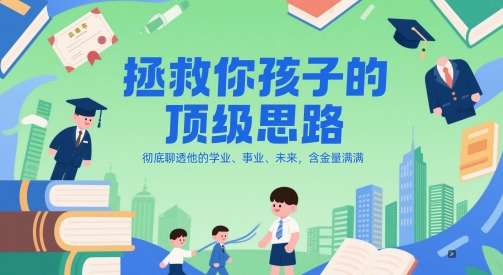 付费文章:拯救你孩子的顶级思路,彻底聊透他的学业、事业、未来,含金量满满-烽云网
